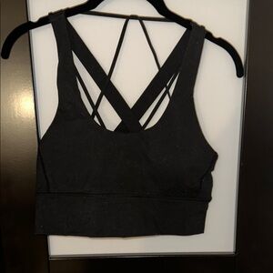 Balance Athletics L Black Strappy Sports Bra